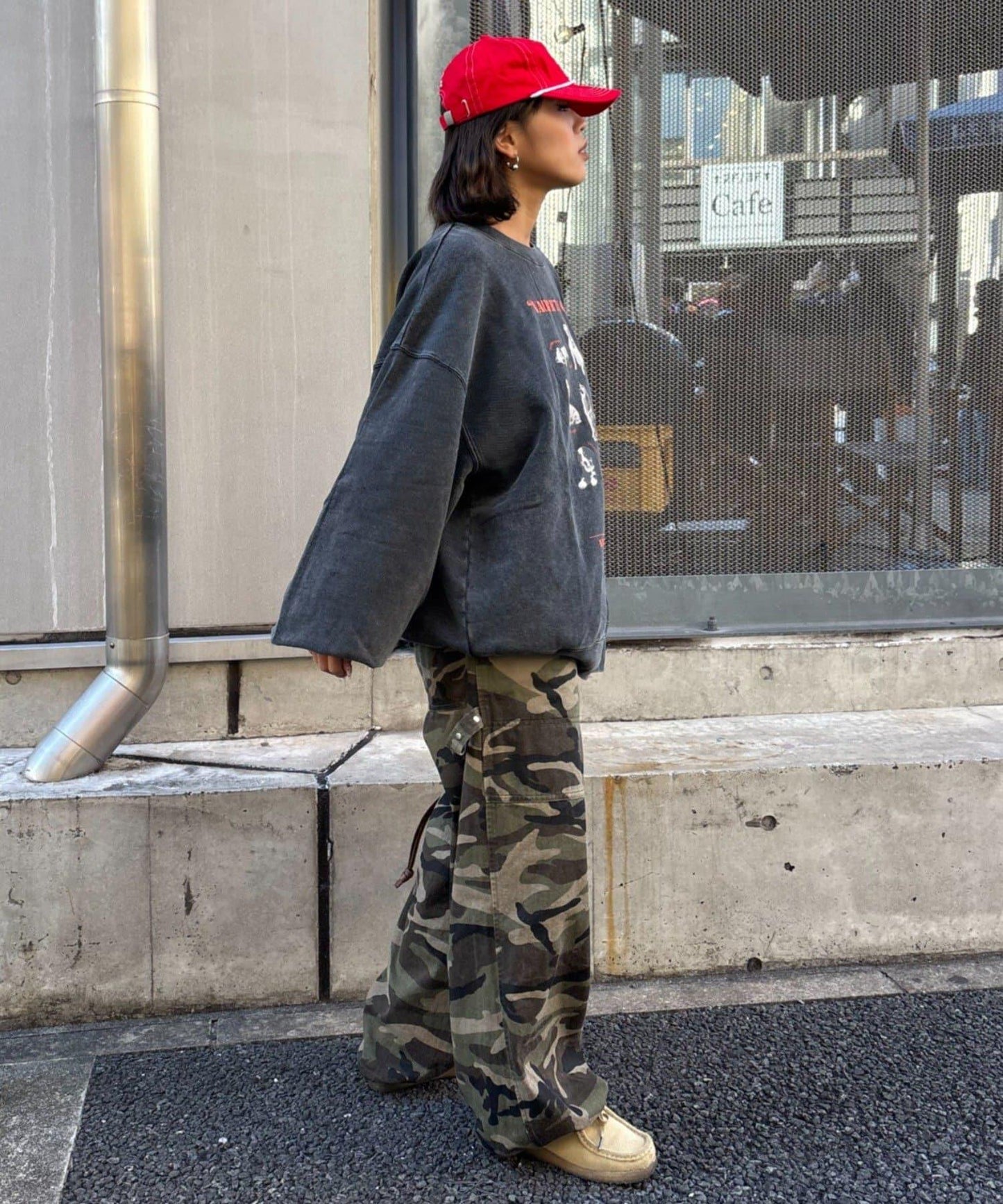 DOG印花刺繡復古衛衣