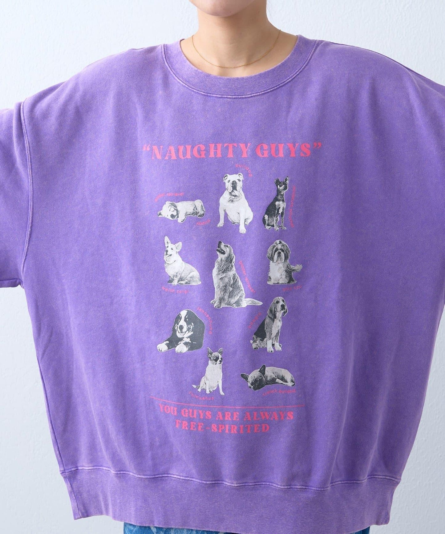 DOG印花刺繡復古衛衣