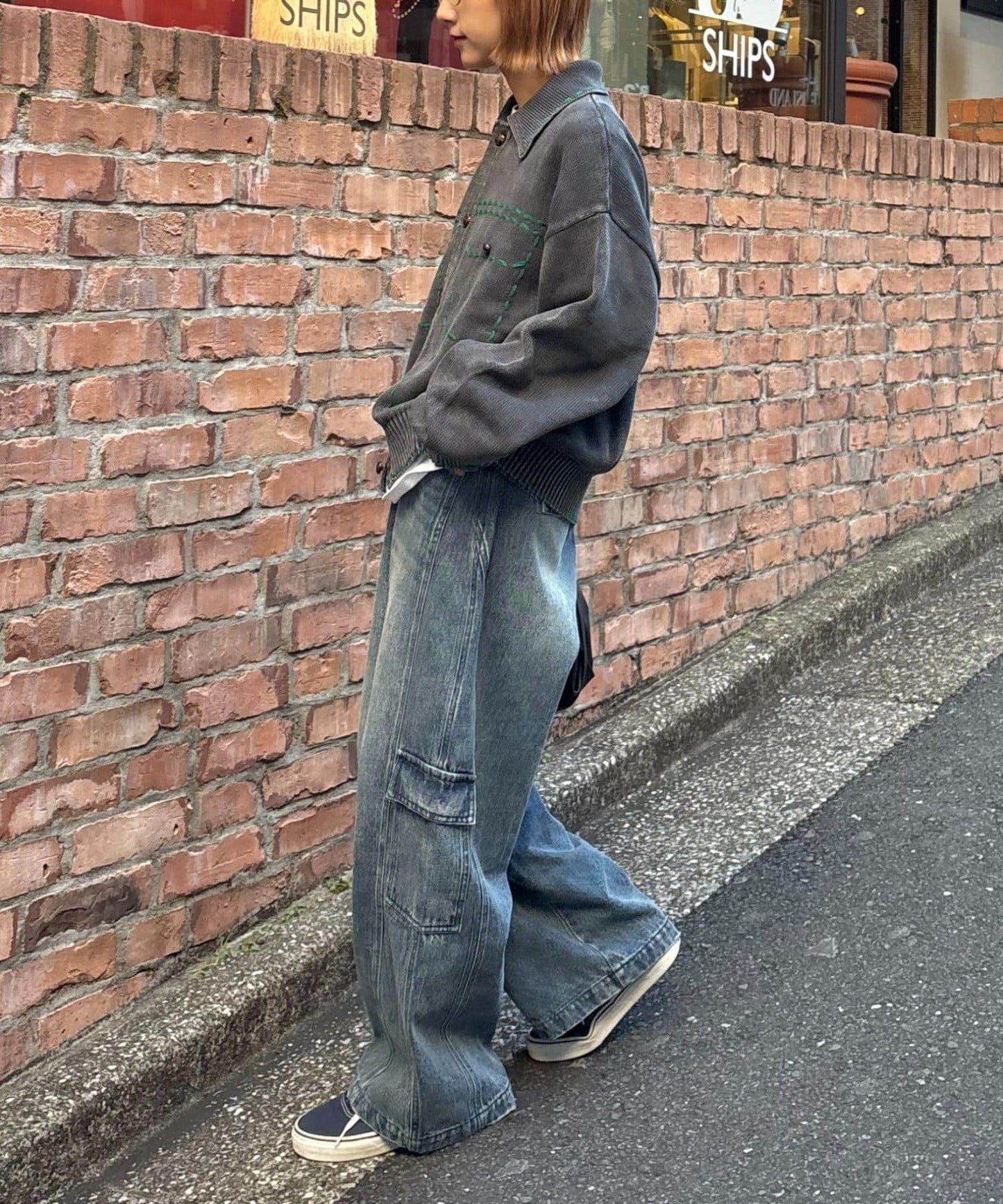 【SOUNDS GOOOOD】成品染色針織夾克