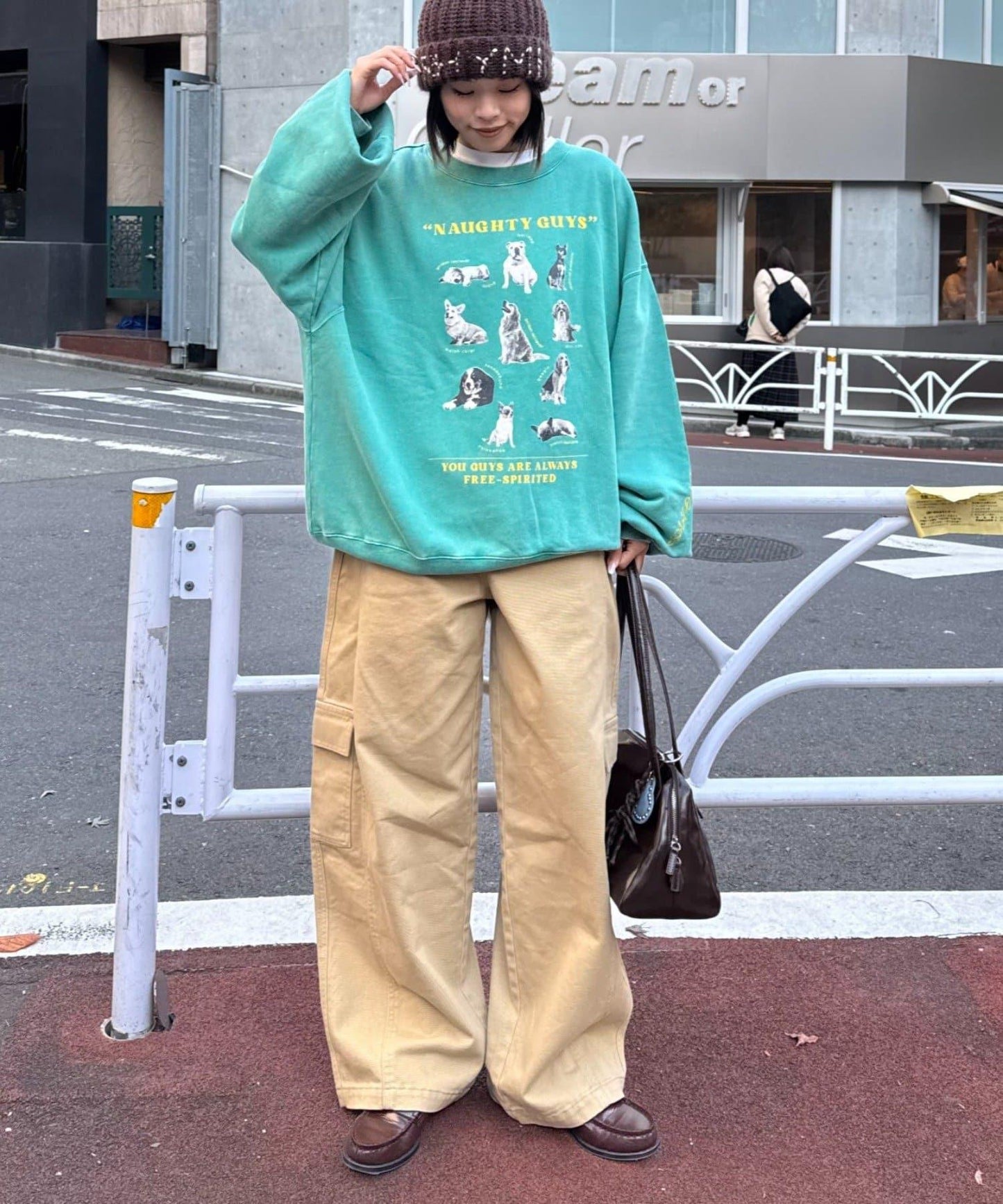 DOG印花刺繡復古衛衣