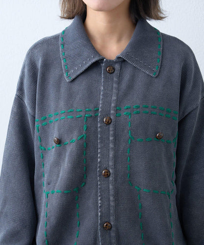 【SOUNDS GOOOOD】成品染色針織夾克