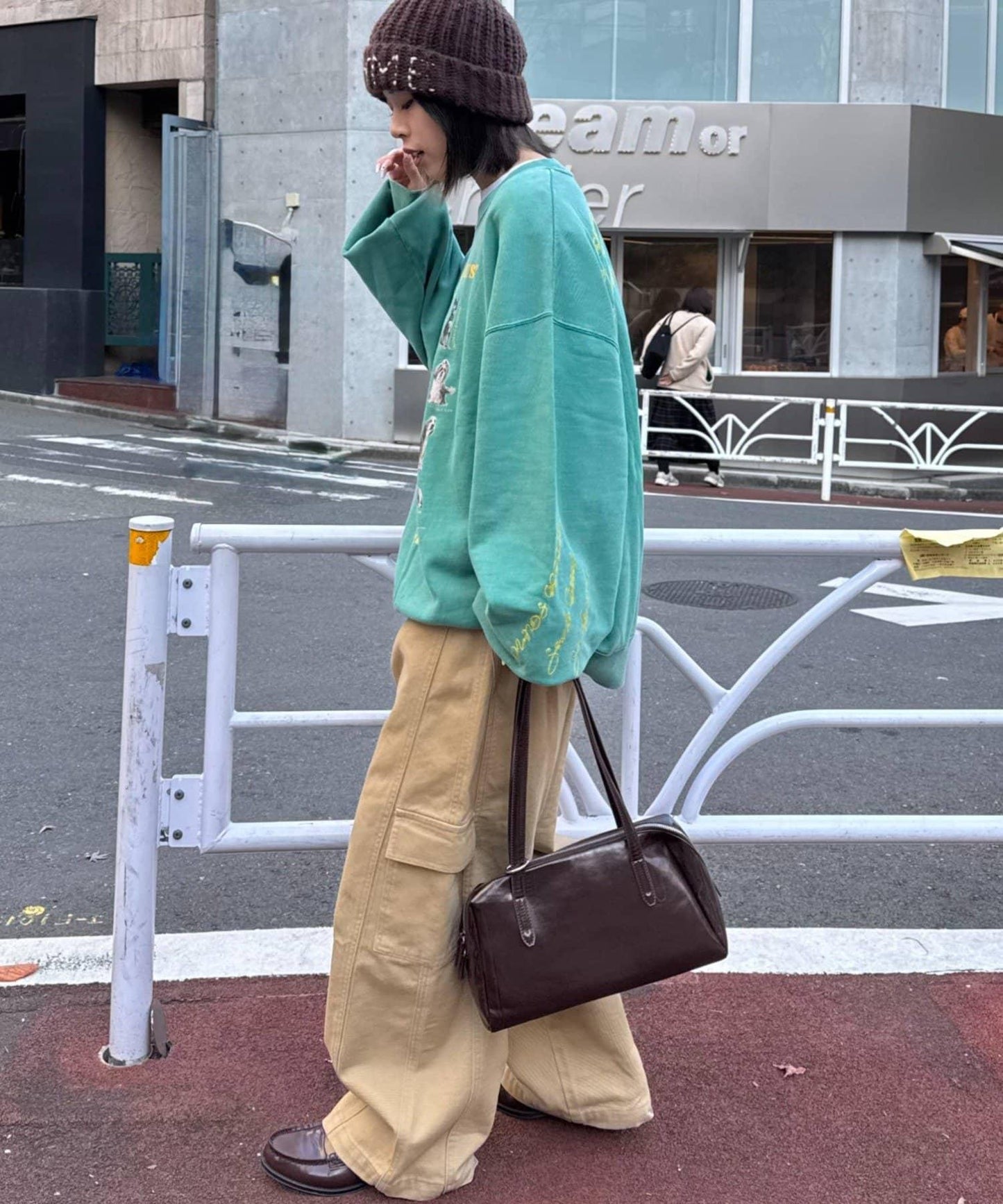 DOG印花刺繡復古衛衣