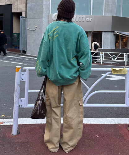 DOG印花刺繡復古衛衣