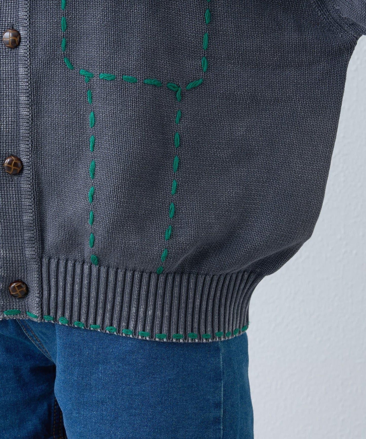 【SOUNDS GOOOOD】成品染色針織夾克