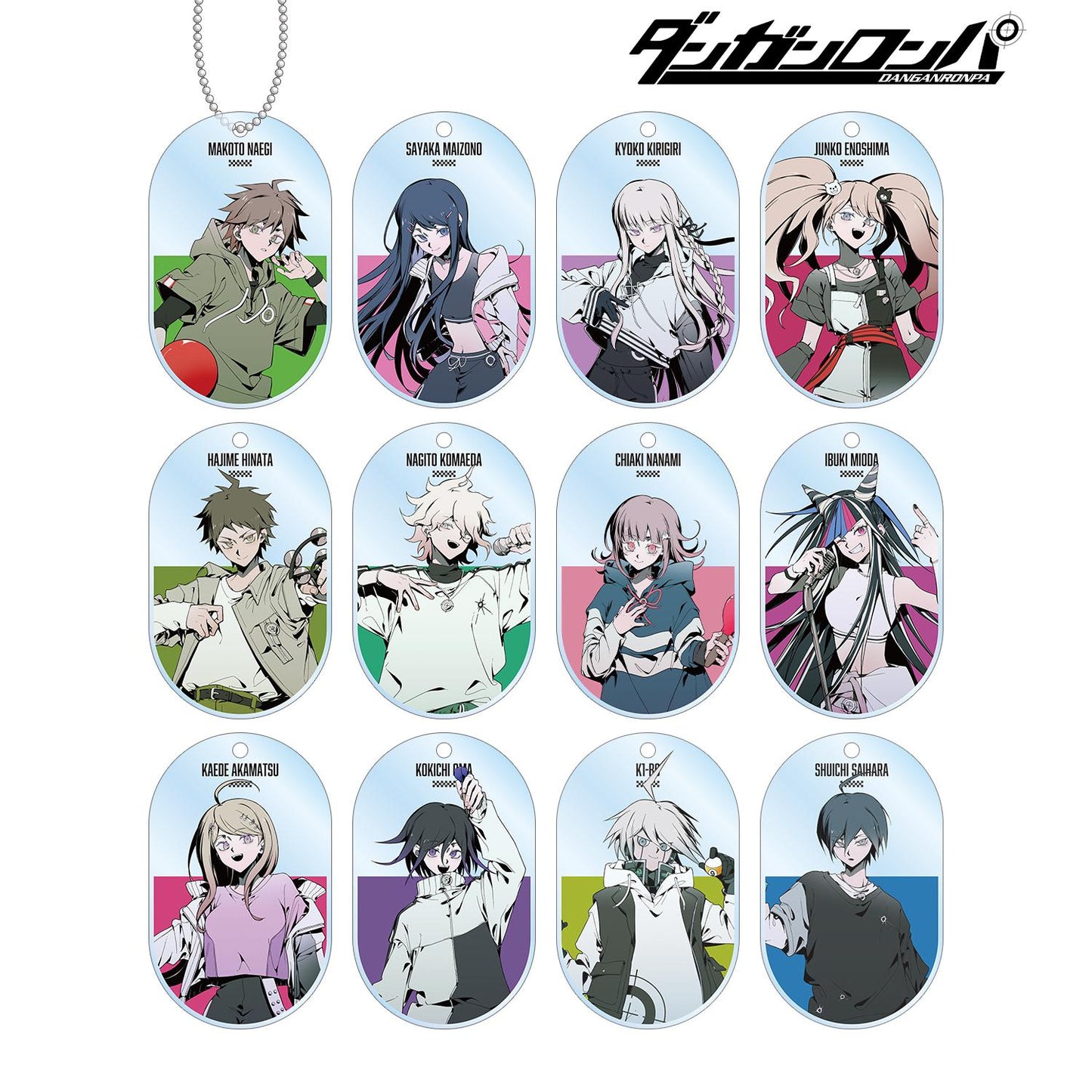 《彈丸論破》しづさん插畫 運動風格版 盲盒亞克力鑰匙扣（單位/整盒/12包入）