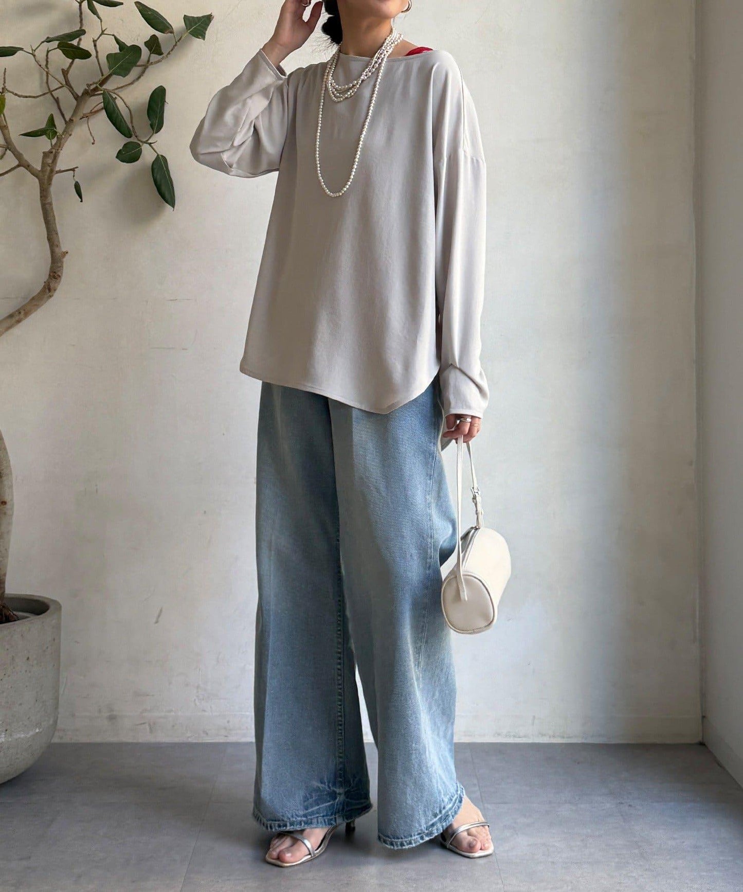 喬其紗長袖襯衫