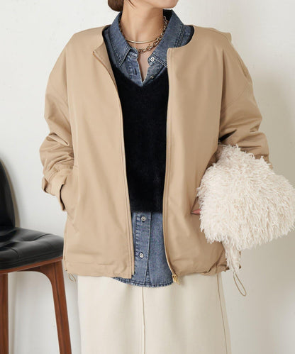 中棉後褶皺大衣