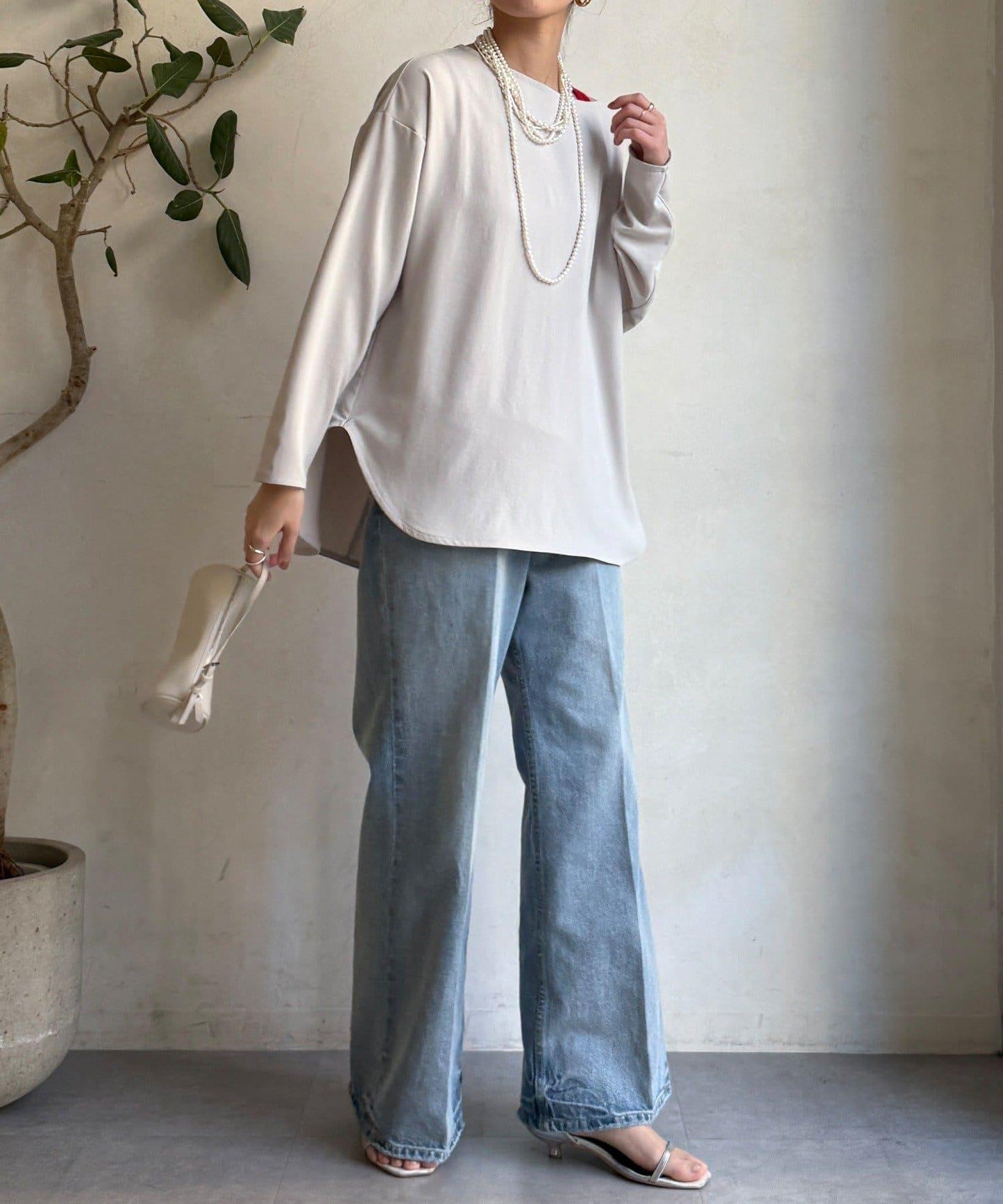 喬其紗長袖襯衫