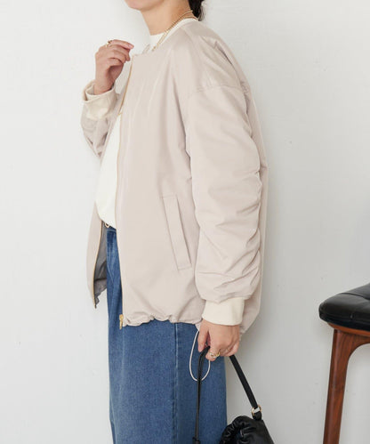 中棉後褶皺大衣