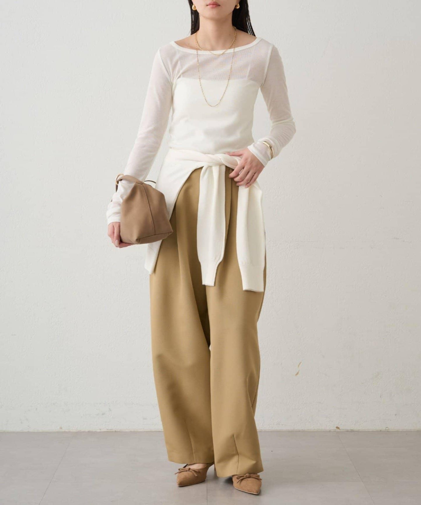 圓領透視長袖T恤