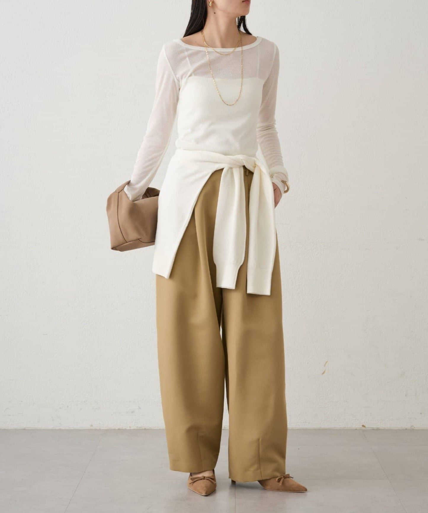 圓領透視長袖T恤