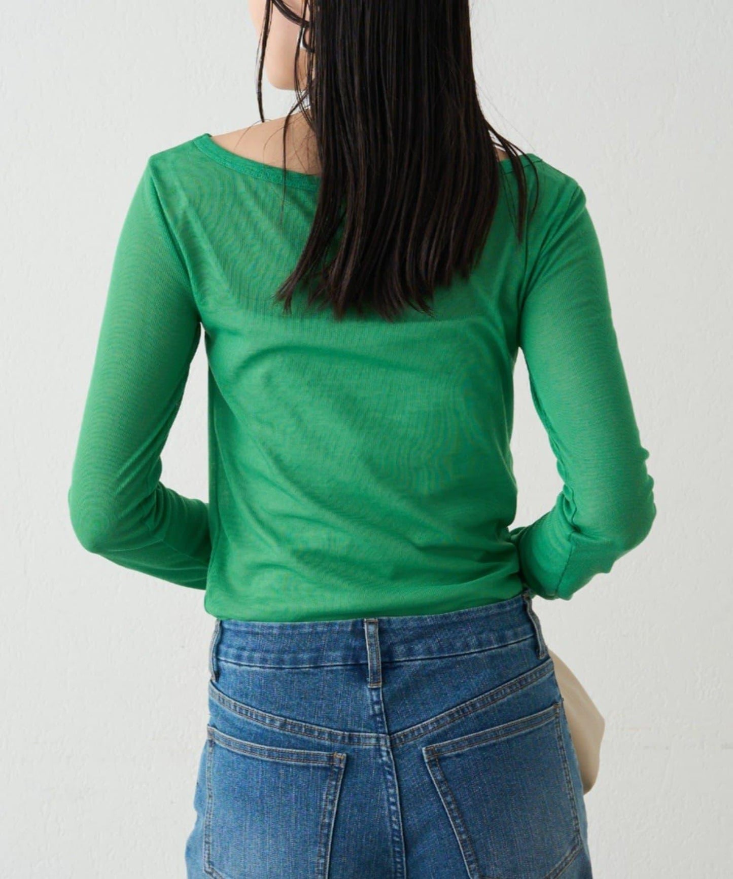 圓領透視長袖T恤