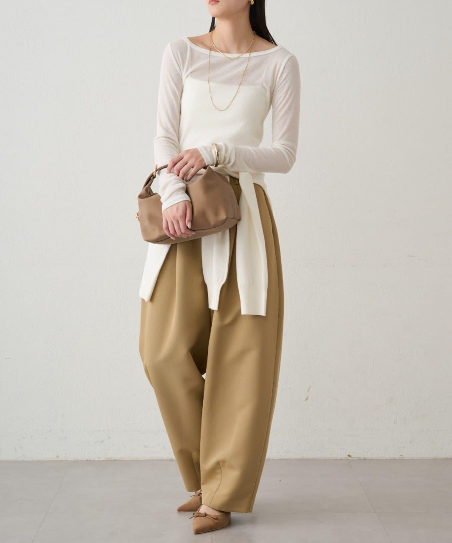 圓領透視長袖T恤