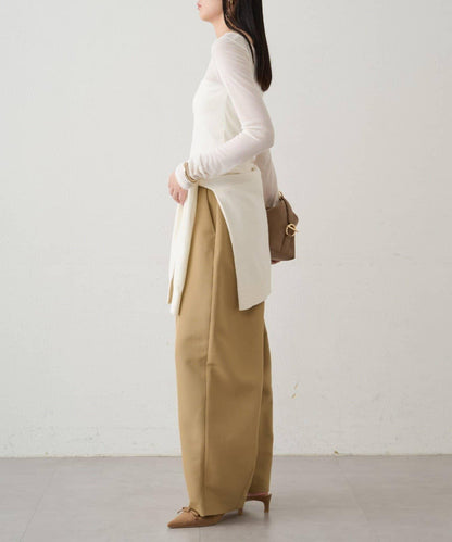 圓領透視長袖T恤