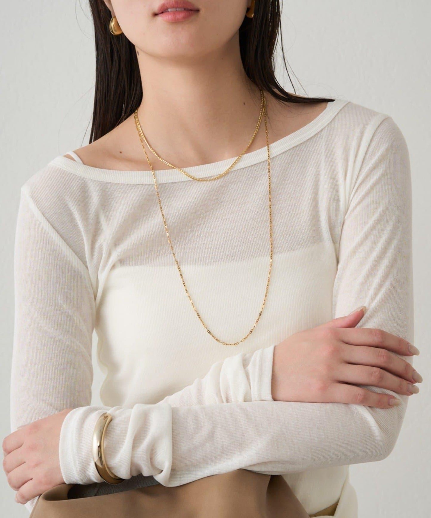 圓領透視長袖T恤