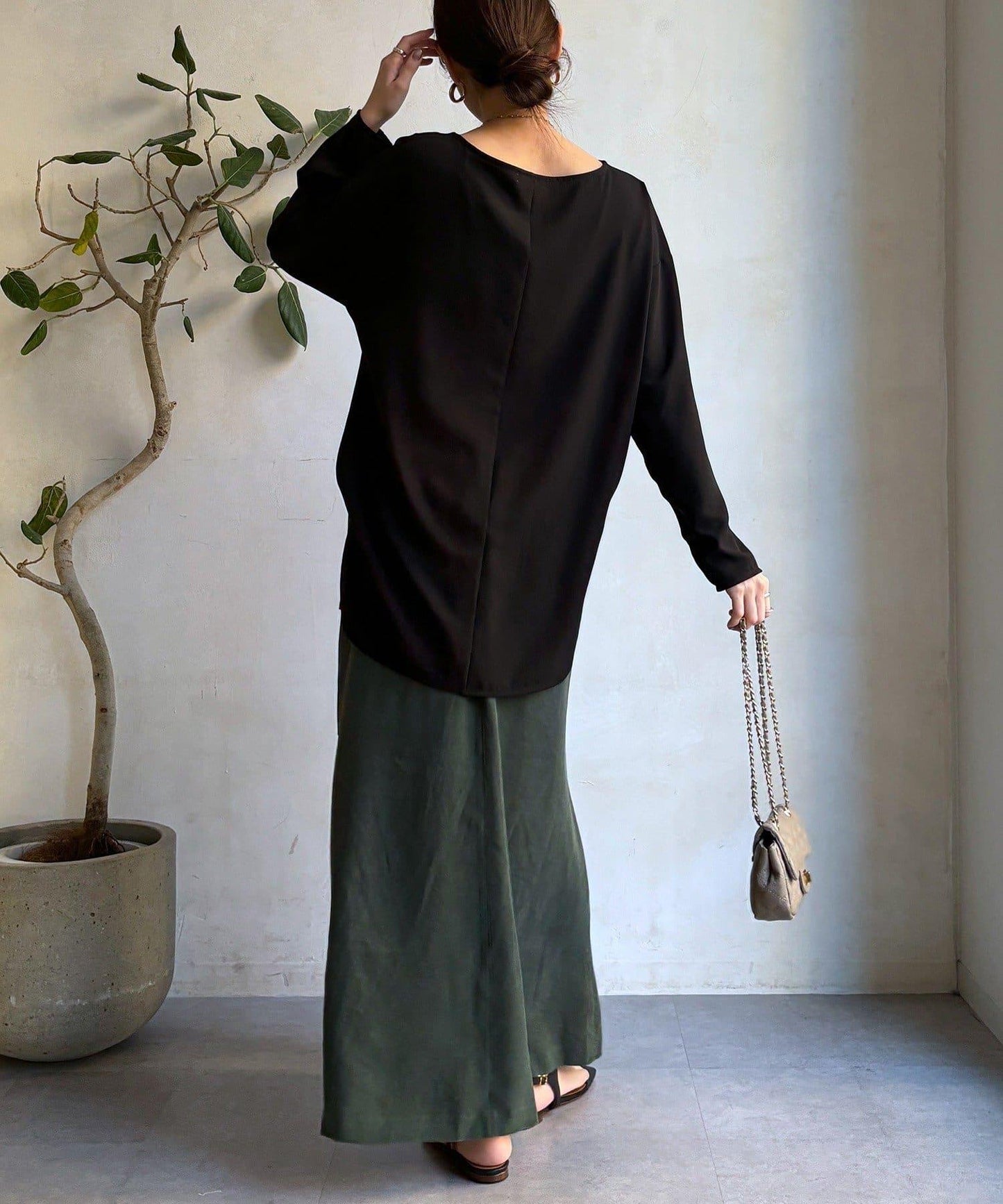 喬其紗長袖襯衫