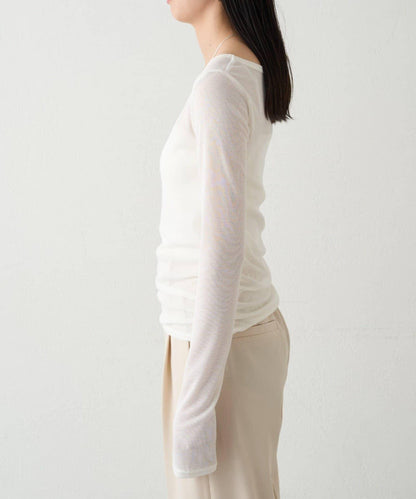 圓領透視長袖T恤