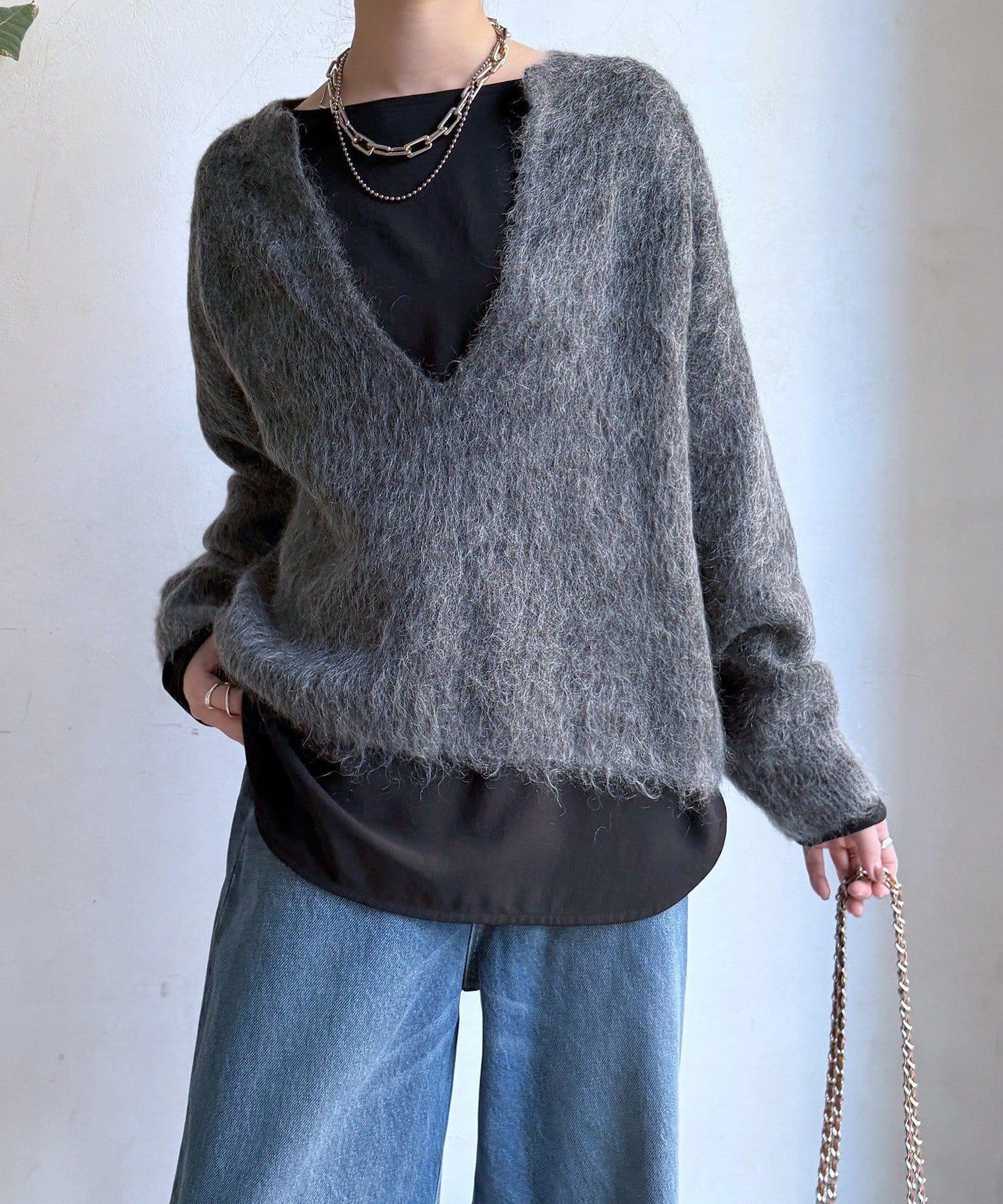 喬其紗長袖襯衫