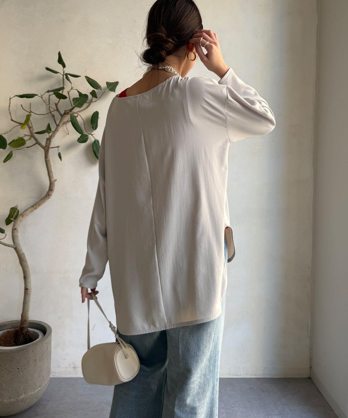 喬其紗長袖襯衫