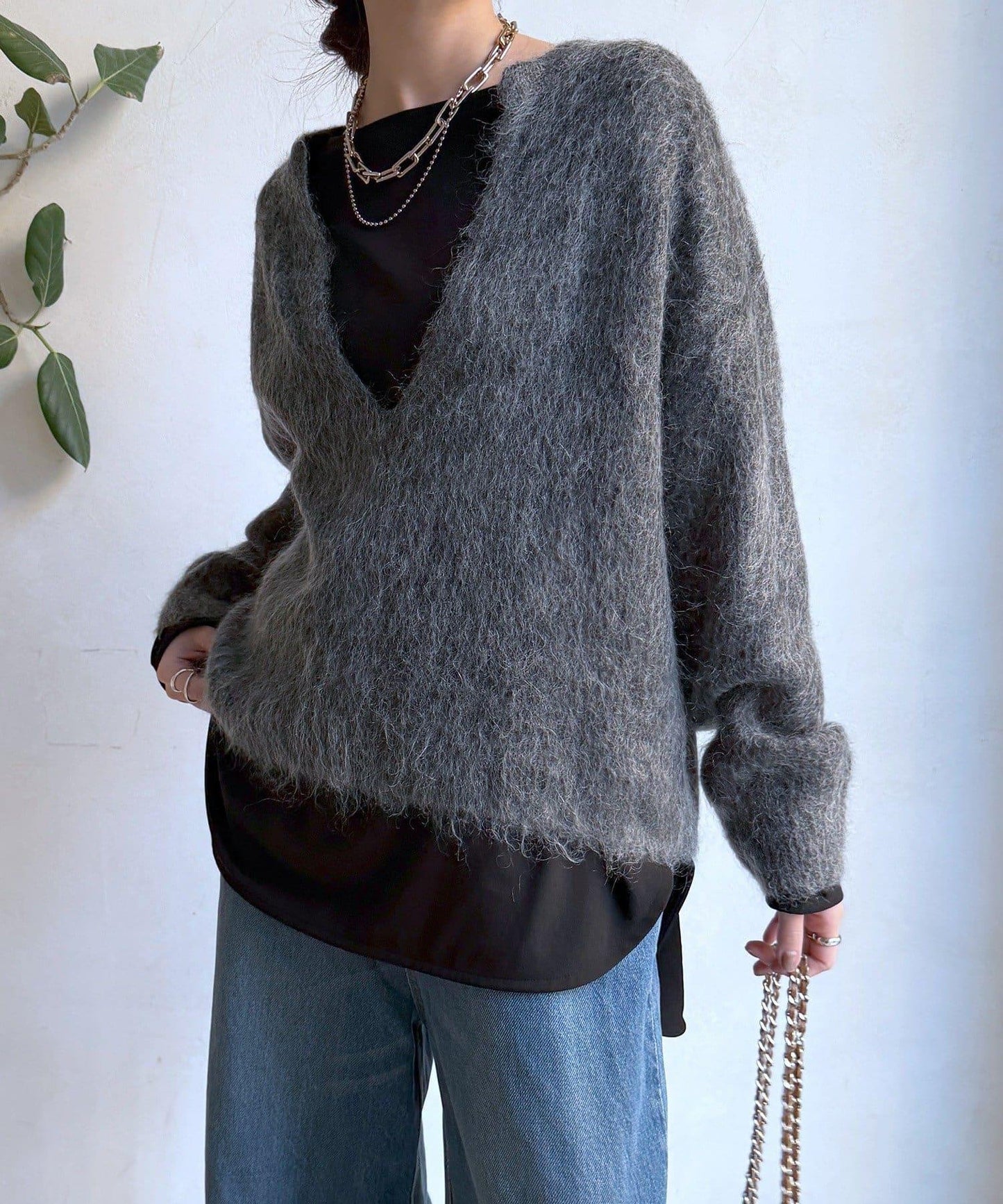 喬其紗長袖襯衫