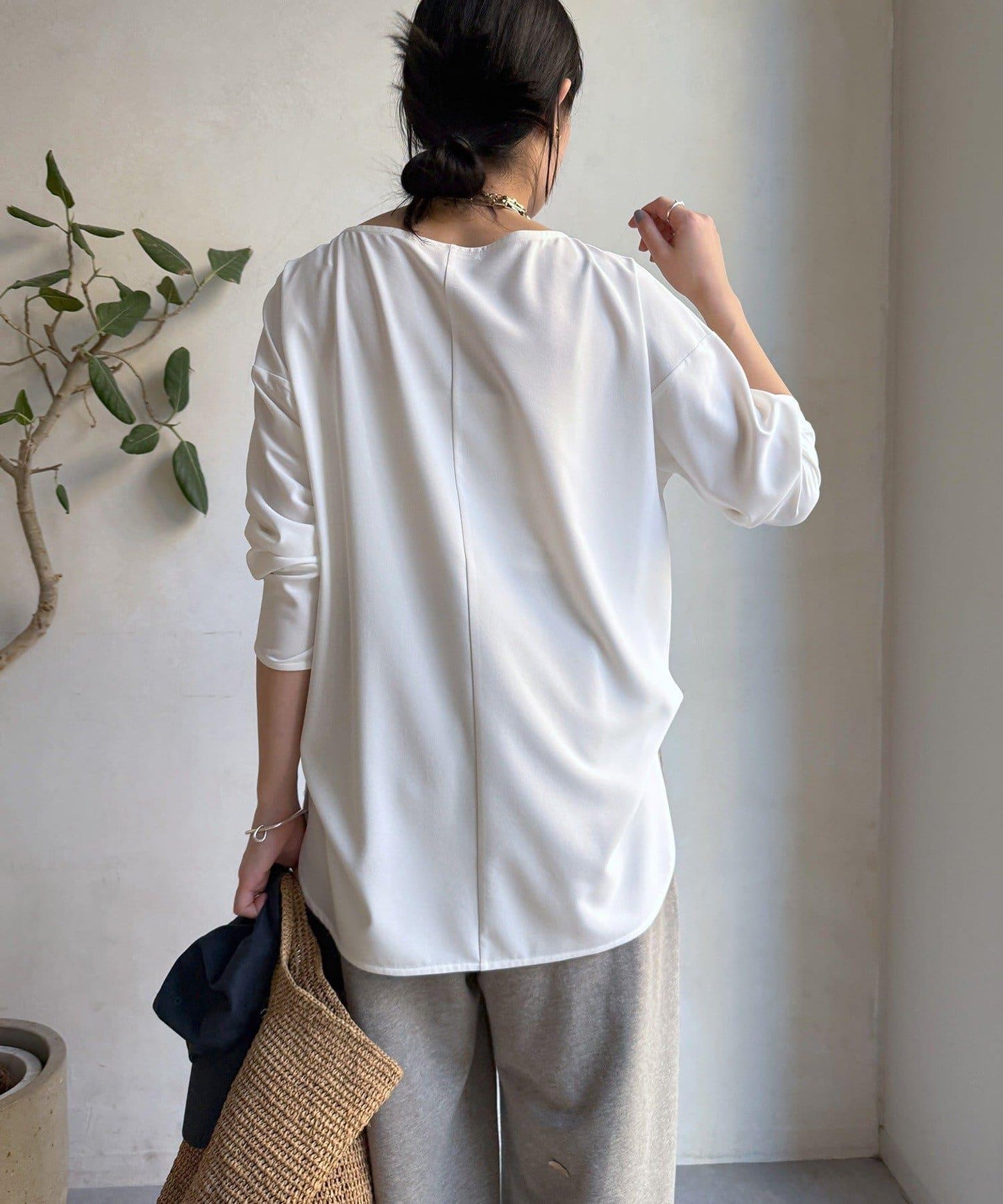 喬其紗長袖襯衫
