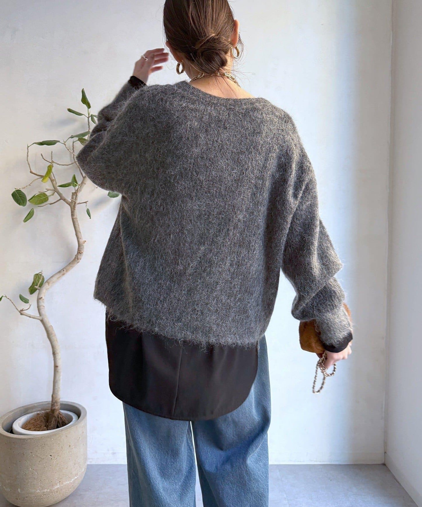 喬其紗長袖襯衫