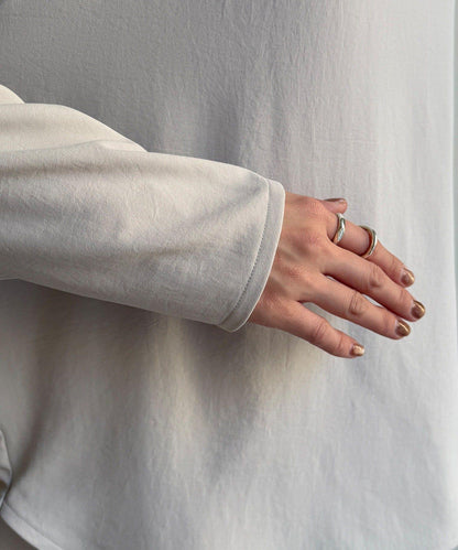 喬其紗長袖襯衫