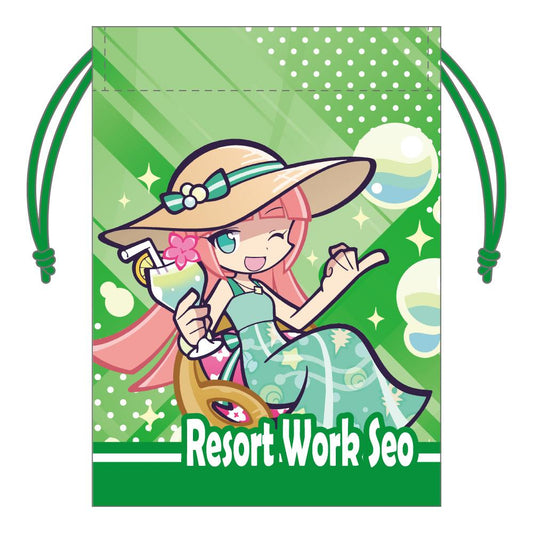 《噗喲噗喲》迷你束口袋 度假風工作服的塞奧