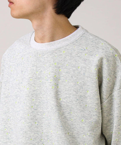 星星圖案抓絨圓領衛衣