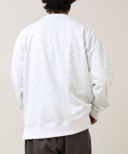 星星圖案抓絨圓領衛衣