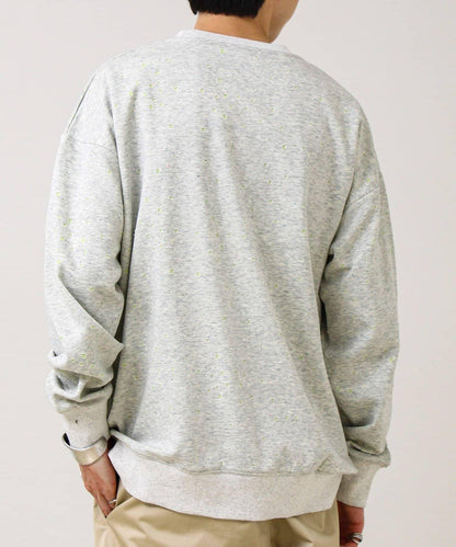 星星圖案抓絨圓領衛衣