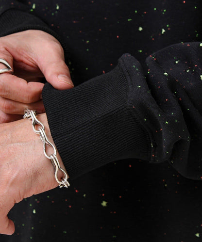 星星圖案抓絨圓領衛衣