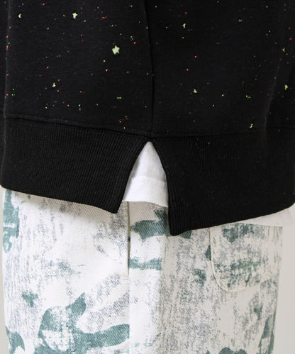 星星圖案抓絨圓領衛衣