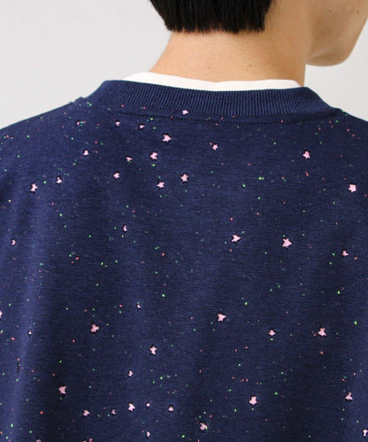 星星圖案抓絨圓領衛衣