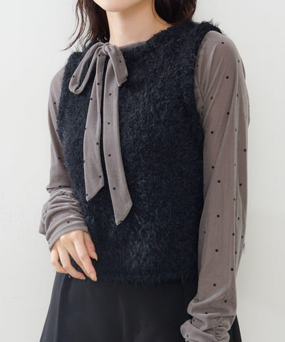 【Kastane】毛絨混紡針織背心
