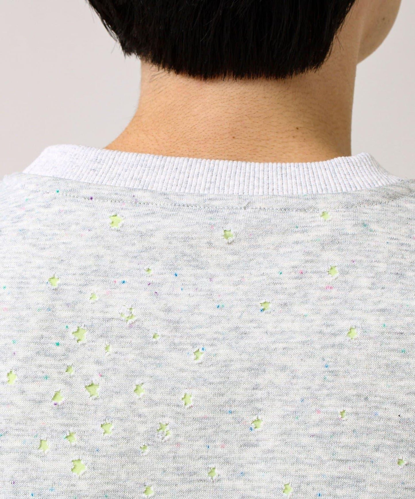 星星圖案抓絨圓領衛衣