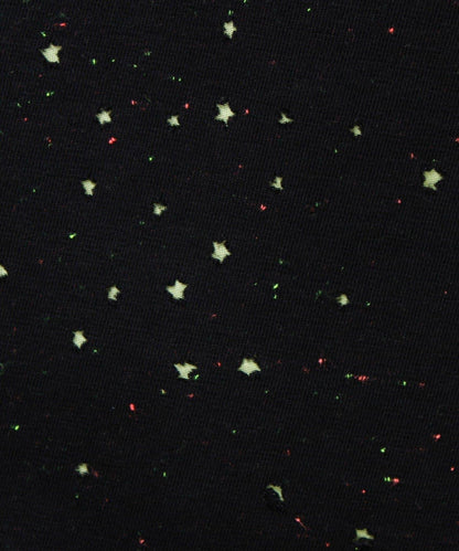 星星圖案抓絨圓領衛衣