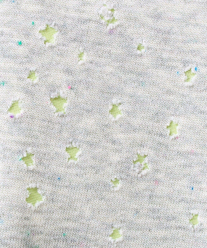 星星圖案抓絨圓領衛衣