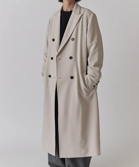 雙排扣春季長款大衣