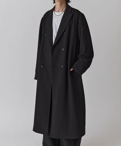 雙排扣春季長款大衣