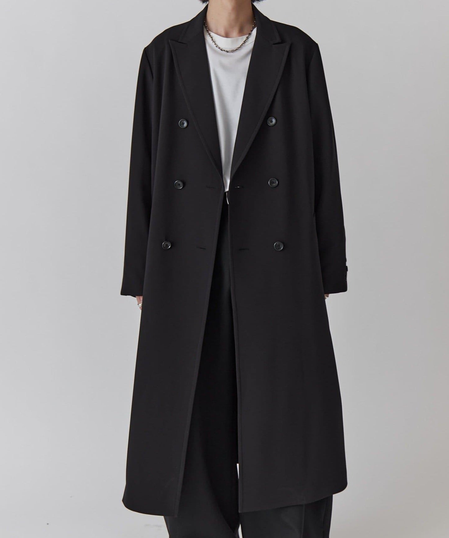 雙排扣春季長款大衣