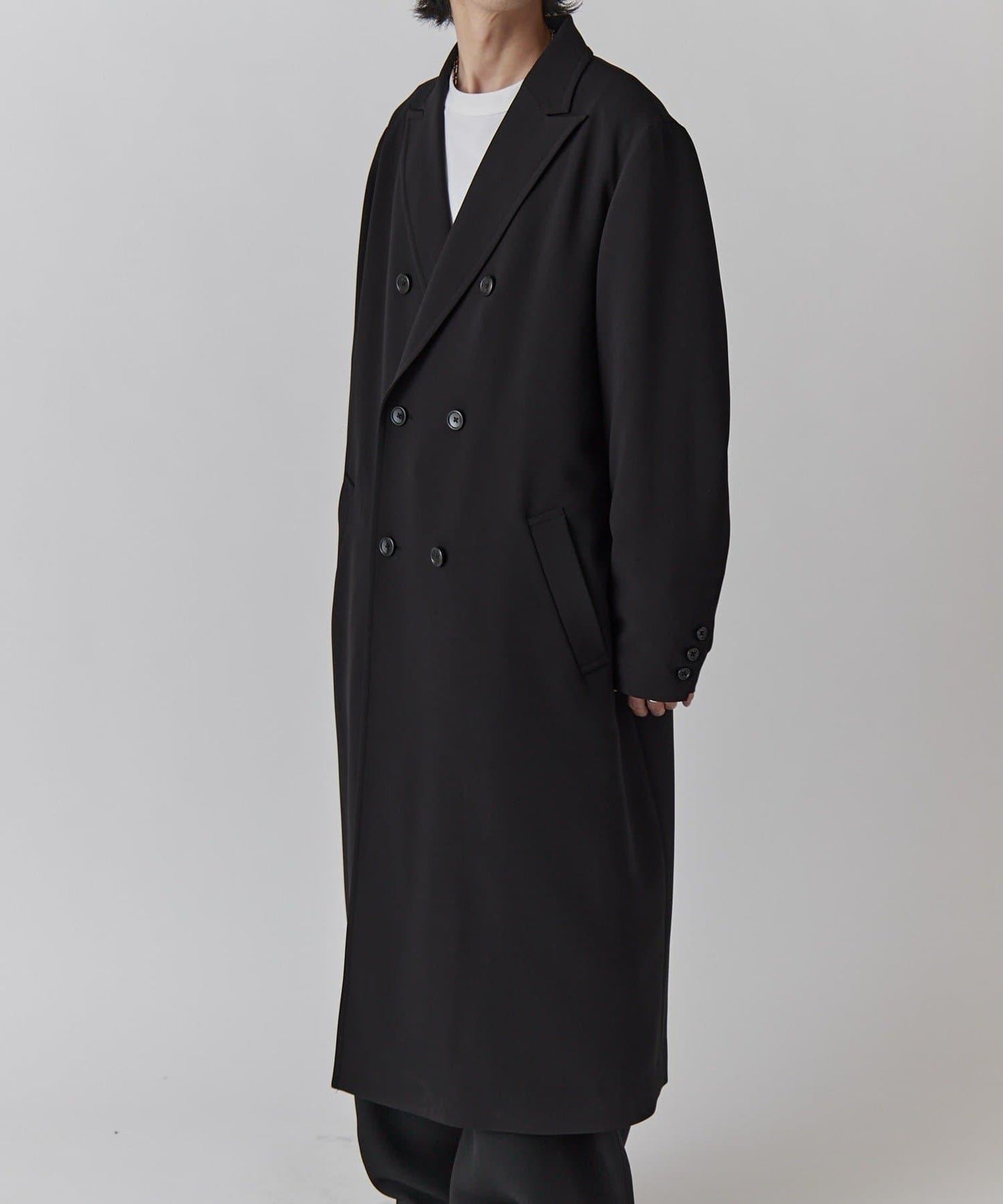 雙排扣春季長款大衣