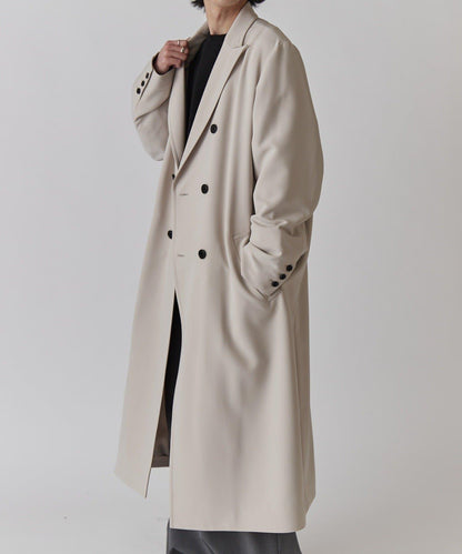 雙排扣春季長款大衣