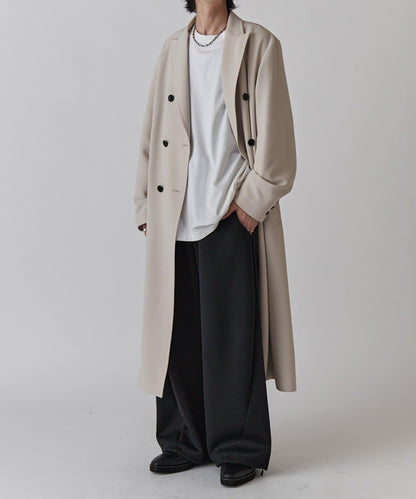 雙排扣春季長款大衣