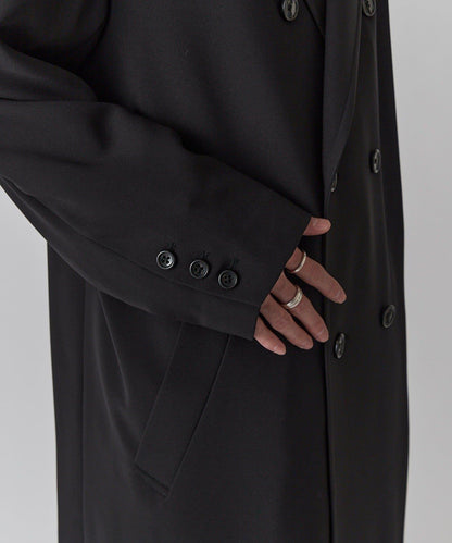 雙排扣春季長款大衣