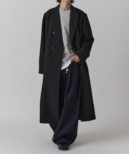 雙排扣春季長款大衣