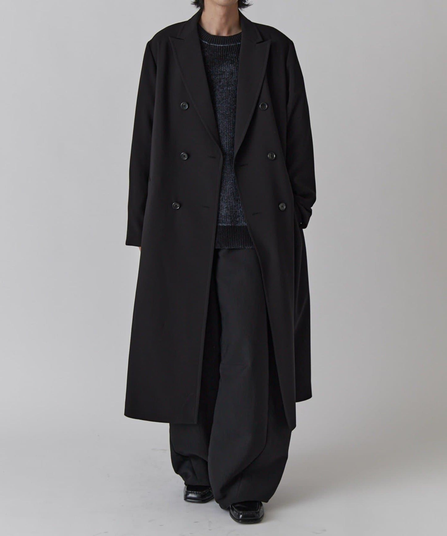 雙排扣春季長款大衣