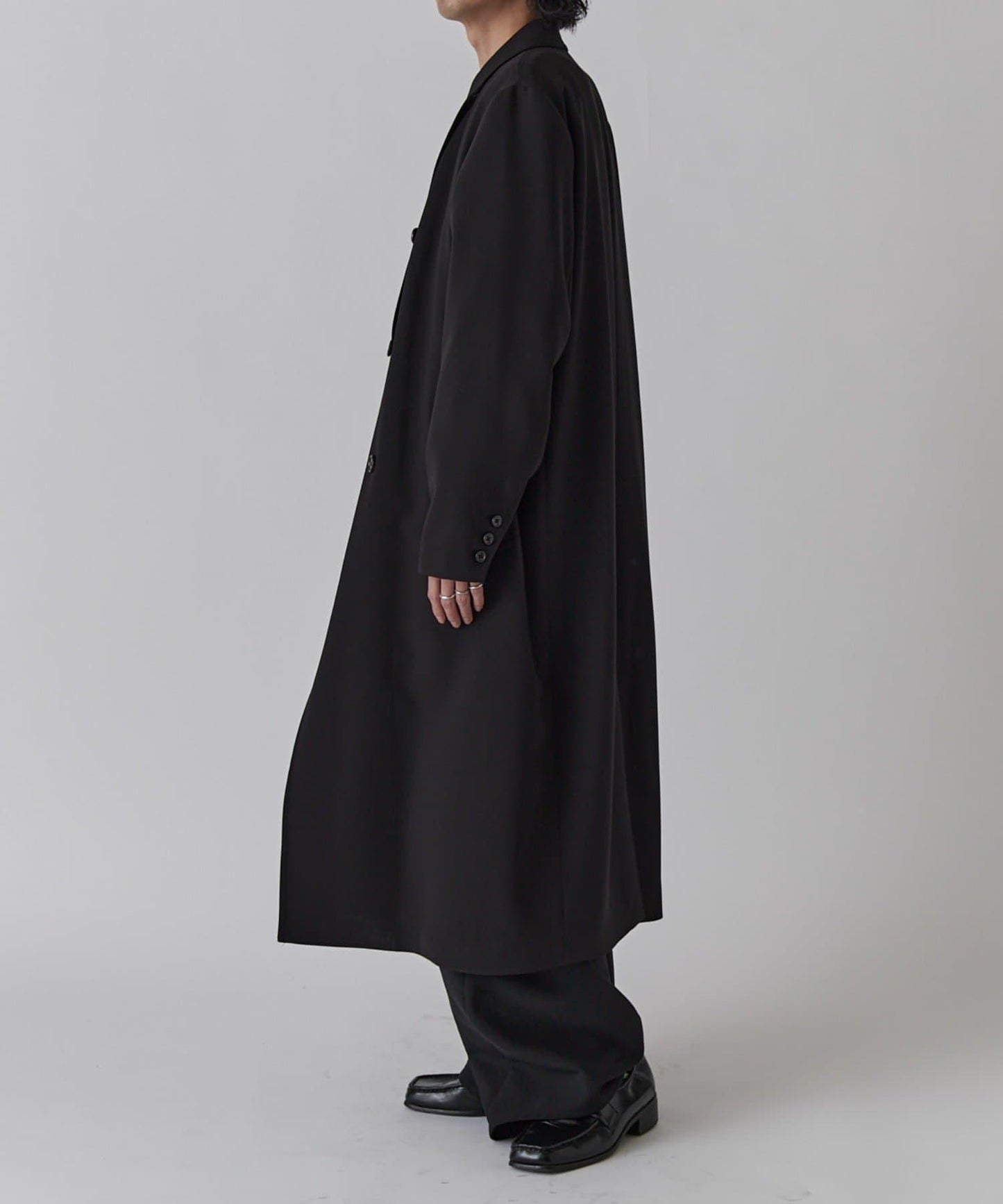 雙排扣春季長款大衣