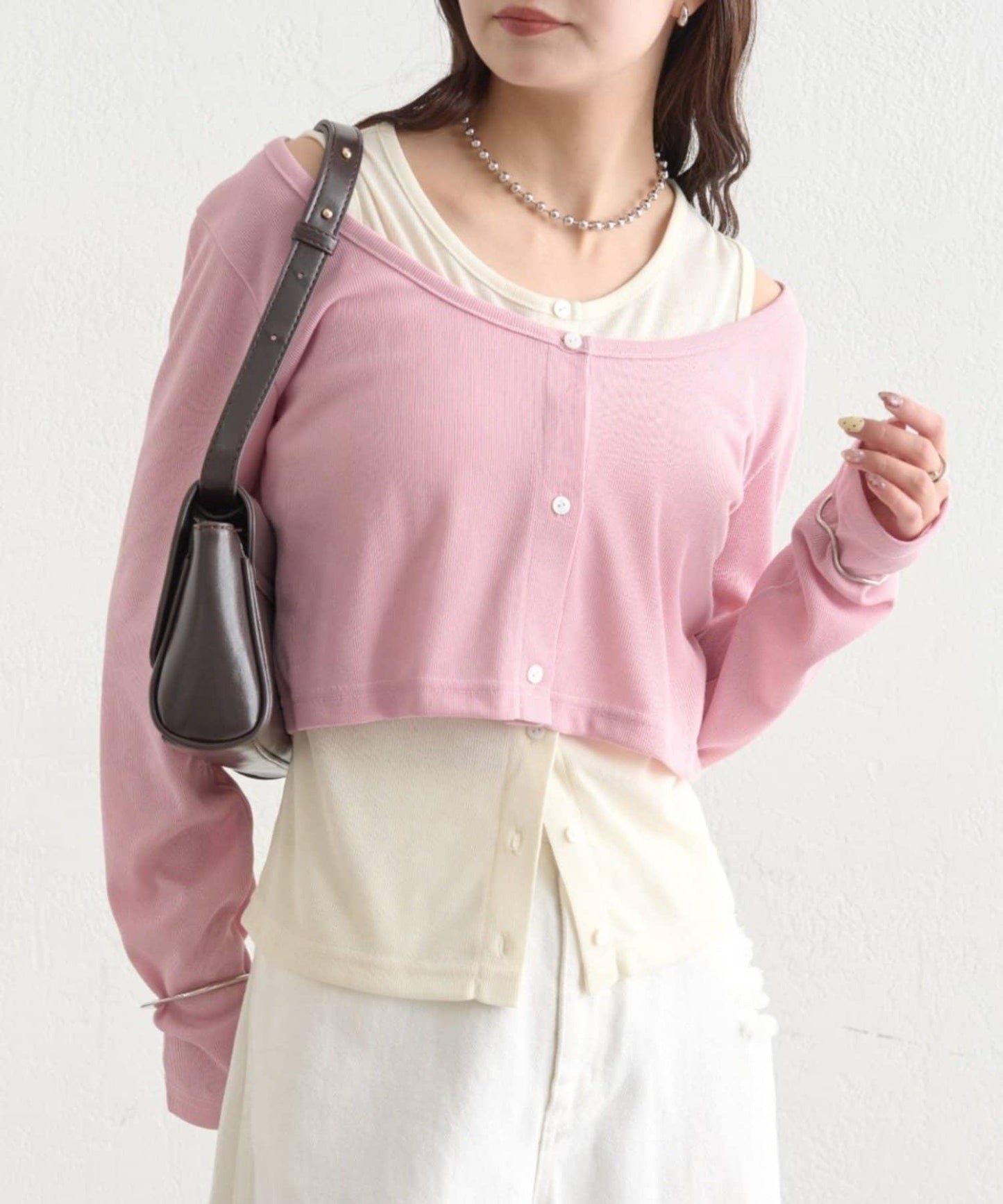 拼色層疊長袖T恤