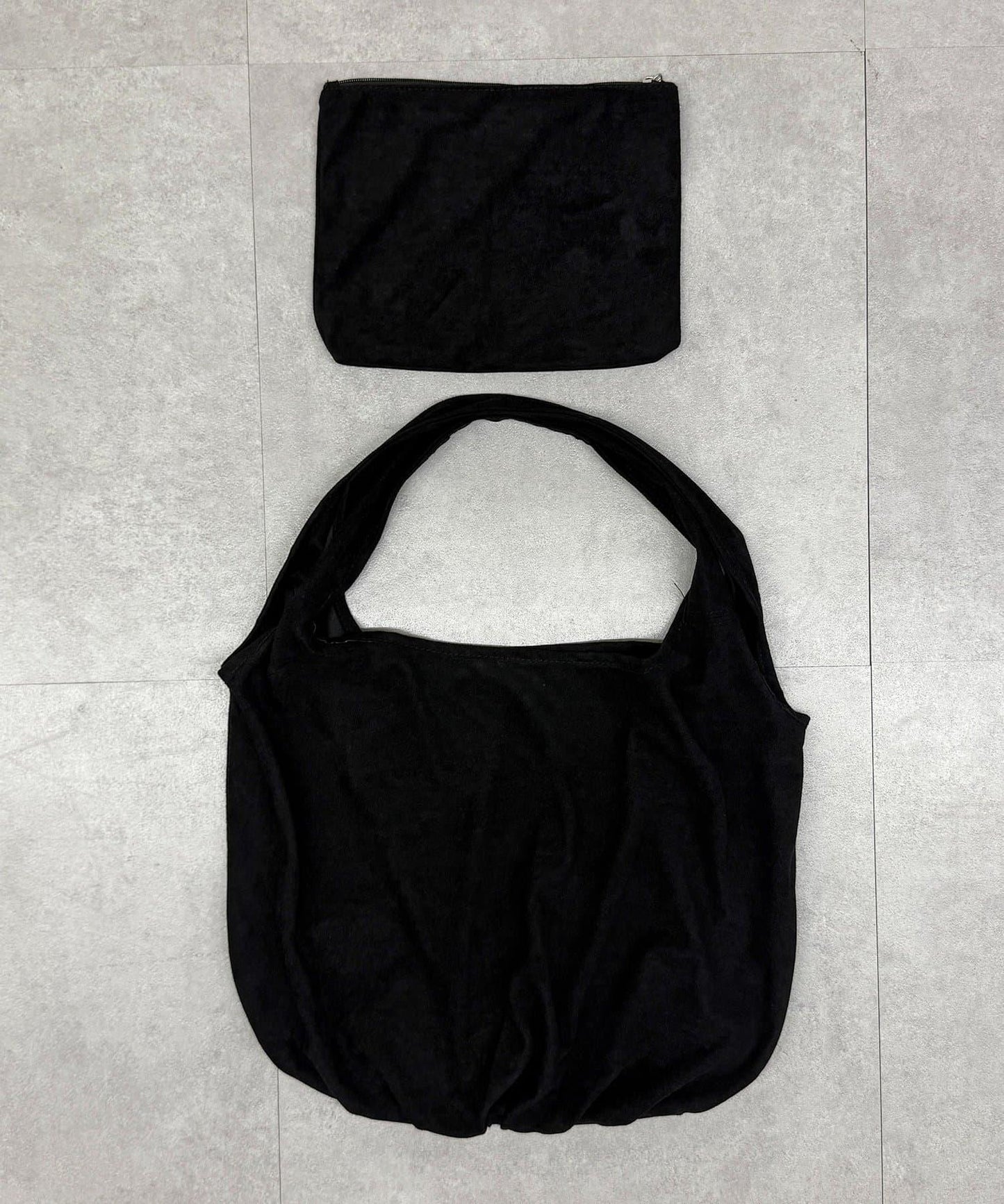 仿麂皮單肩手提包